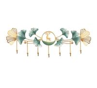 Xumh2024-3 Coat Hooks wall Mounted Scandinavian Light Luxury Coat and Hat Hook Creative Fashion Wall Hanging Coat and Hat Rack Entryway Hook Wall Coat and Hat Shelf Metal Wall Hooks(Large)