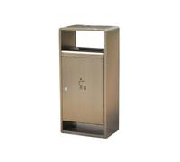 Xumh2024-3 Garbage Can Trash Can Indoor Outside Lockable Trash Bin Public Smoking Area Stainless Steel Garbage Can with Ashtray