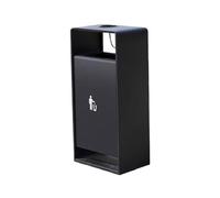 Xumh2024-3 Garbage Can Trash Can Metal Trash Bin with Ashtray Lockable Garbage Can for Outdoor Garden Street Square