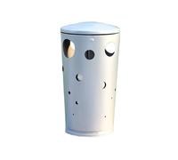 Xumh2024-3 Garbage Can Trash Can Outdoor Creativity Trash Can Metal Rubbish Bin for Commercial Public Areas(Blue)