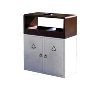 Xumh2024-3 Garbage Can Trash Can Outdoor Double Bin Rubbish Metal Garbage Can for Modern Household Commercial