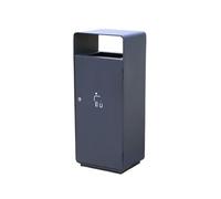 Xumh2024-3 Garbage Can Trash Can Outdoor Metal Trash Bin Hotel Lobby Elevator Entrance Garbage Can 60L