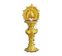 Xumh2024-3 Grandfather Clock Floor Clock Sculpture Peacock Wedding Mansion Decorative for Home for living room