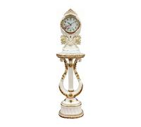 Xumh2024-3 Grandfather Clock Floor Standing Clock Quartz Silent Movement Mansion Design Accent for Home for living room