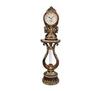 Xumh2024-3 Grandfather Clock Floor Standing Clock Quartz Silent Movement Mansion Design Accent for Home for living room
