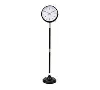 Xumh2024-3 Grandfather Clock Metal Floor Standing Clock Quartz Silent Decorative Timepiece for Home for living room