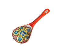 Xumh2024-3 Kitchen Tools Traditional Porcelain Sauce and Soup Ladle 21.5cm Ceramic Household Large Soup,White Easy to Clean(Orange)