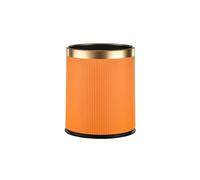 Xumh2024-3 Rubbish Bin Trash Can for Bathroom, Small Office Garbage for Kitchen, Slim Waste Bin(Orange)