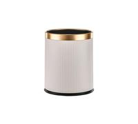 Xumh2024-3 Rubbish Bin Trash Can for Bathroom, Small Office Garbage for Kitchen, Slim Waste Bin(White)