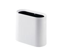 Xumh2024-3 Rubbish Bin Trash Can for Bathroom,Small Office Garbage for Kitchen,Slim Waste Bin(White)