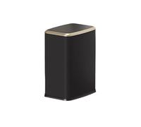 Xumh2024-3 Rubbish Bin Trash Can with Swing Lid, Rectangular Garbage for Home and Office Bathroom Bedroom(Black,Small)