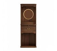 Xumh2024-3 Shrine Shelf Solid Wood Altar Desk with Light Ring Zen Display Table easy assembly(Large)