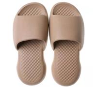 Xumh2024-3 Sliders Slippers for Shower Fashion Personality Thick Bottom Soft Bottom Sandals Slippers Home Couple Home Summer Bathroom Bathing Ladies Slippers Cloud Slippers for Women(Khaki,40-41)