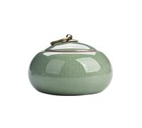 Xumh2024-3 Storage Jar Ceramic Sealed Tea Canister With Lid Countertop Storage Container For Sugar, Tea, Coffee for Kitchen Decoration(Green)