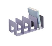 Xumh2024-3 Storage Shelving Unit Four Slots Acrylic Desktop Bookshelf Lever Arch File Sorter Organiser Rack Bookshelf