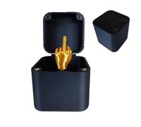 Xuminny Middle Finger Surprise Gift Box, Middle Finger In A Box, Funny Middle Finger Surprise Gift Box For Christmas, Pranks Gifts for Adults (black)