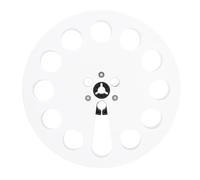 XUMIUZIY 1/4 7 Inch Empty Reel, NAB Hub Replacement Tape Reel with 12 Holes for TEAC and Studer, Made of ABS Material, Stable, Ideal for Tape Recorder Repair or Replacement (White)