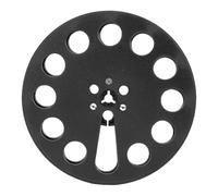 XUMIUZIY 1/4 7 Inch Empty Reel, NAB Hub Replacement Tape Reel with 12 Holes for TEAC and Studer, Made of ABS Material, Stable, Ideal for Tape Recorder Repair or Replacement (Black)
