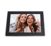 XUMIUZIY 10.1" WiFi Digital Picture Frame, Smart Electronic Photo Frame with HD Touch Screen, 1G RAM + 32GB Memory, Auto Rotate, Desk/Wall Mount, Share Photos/Videos Via APP (Black)