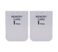 XUMIUZIY 1MB Memory Card, PS 1 Game Console Memory Card for Classic Gaming System with Quick Read Write Speed (2 pieces)