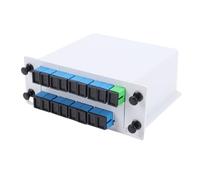 XUMIUZIY 1x16 PLC Fiber Optic Splitter SC UPC High Stability for Engineering Projects Portable Use