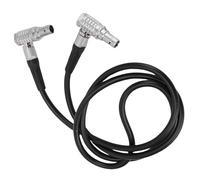 XUMIUZIY 2 Pin Male Right Angle Power Cable, LEMO0B Series Connector with Anti Tear Sheath, for Teradek Bond SmallHD Cine Ronin RS2 RS3 Pro Z CAM E2 Pyxis 6K