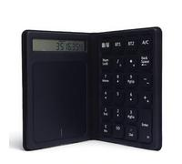 XUMIUZIY 23 Keys Bluetooth Number Pad, 3 in 1 Foldable Ultra Thin Wireless Numeric Keypad with Touchpad and Calculator, PU Leather Case, Type C Charging for Tablet Laptop