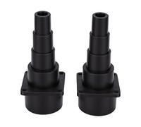XUMIUZIY 2pcs Multi Step Vacuum Hose Adapter for Wet Dry Vacuum | Reducer Set, Five Inner Outer Diameters, Cut To Fit TPE, Woodworking Dust Collection, Universal