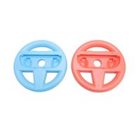 XUMIUZIY 2PCS Steering Wheels for 2, Ergonomic Racing Game Controller Attachment with Improved Grip, SL SR Buttons, Compatible with Racing Games, for Family Sports Party Games(Not Machine)