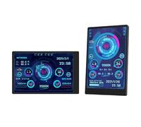 XUMIUZIY 3.5" Computer Temp Monitor, USB C Mini Screen, AIDA64 PC Temperature Display, CPU GPU RAM Data Monitor, for WinOS Desktop Gaming