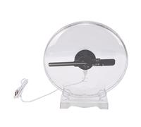 XUMIUZIY 3D Hologram Fan with WiFi, Desktop Holographic Projector Advertising Machine with Cover for Commercial Display, Quiet Operation, Built in 4G Memory Card