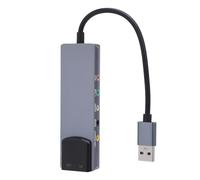 XUMIUZIY 5.1 7.1 Channel External Sound Card Adapter with Noise Reduction & Optical Input Output, USB Audio Interface for PC Mac, compatible with WINDOWS Vista OS X 9.1