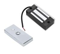 XUMIUZIY 60KG Mini Electromagnetic Lock, DC24V Power On Lock for Glass Doors & Cabinets