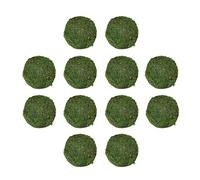 XUMIUZIY 6pcs Green Moss Hanging Balls, Natural Dried Moss for Home Weddings Decor, Lightweight Foam Balls for Easy Care, Great for Christmas Tree Decorations 10cm (XUMIUZIY42oagcvngh-2)