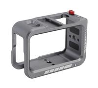 XUMIUZIY Action 5 Pro Camera Cage, Metal Protective Video Rig for Action5 Pro Camera, Action Cameras Magnetic Protective Frame with Cold Shoe Port & 1/4 Inch Threaded Port & Locating Hole