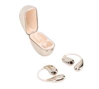 XUMIUZIY AI Translation Earphones, 164 Languages Bluetooth 5.4 Calls Music Real Time Translator Device Earbuds for Travel Business Learning, with APP for Ear Dance (Rose Gold)