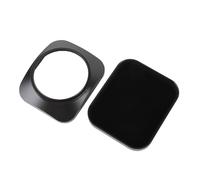 XUMIUZIY Aluminum Alloy Camera Lens Hood, Square Design for Anti Glare and Flash Compatibility, CNC Precision Machined, Portable Lens Hood Shade Protector with Cap (52mm)