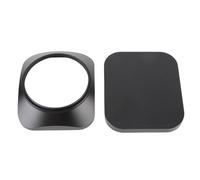 XUMIUZIY Aluminum Alloy Camera Lens Hood, Square Design for Anti Glare and Flash Compatibility, CNC Precision Machined, Portable Lens Hood Shade Protector with Cap (58mm)