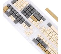 XUMIUZIY Arabic Keyboard Keycaps, Arabic XDA Profile Keycaps, PBT Sublimated Keyboard Keys for 60% TKL 100 Percent Layouts, Non - Transparent Design with 125 Keys Full Compatibility