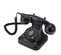 XUMIUZIY Audio Guest Book Wedding Phone, Retro Telephone with 32GB Micro Storage Card, Record Customized Audio Messages, Audio Phone Guestbook for Wedding, Party, Anniversary (Black)