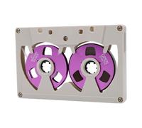 XUMIUZIY Blank Cassette Tape, 50 Min Recording Time ABS Shell with Metallic Reels for Music Recording, Compatible with Standard Tape Decks