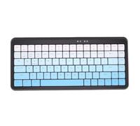 XUMIUZIY Bluetooth Keyboard Wireless 2.4G Dual Mode, Quiet Keyboard for Multi Device with Nonslip Pads Travel Work Home, Support WinOS (Black Blue Gradient)