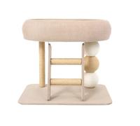 XUMIUZIY Cat Tree Tower with Bed and Scratching Post, Compact Cat Perch Bed Frame for Play and Rest, 23.03x15.55x18.50in