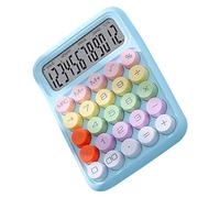 XUMIUZIY Colorful Mechanical Keyboard Calculator | Electronic Desktop Calculator for Home School Office (Sky Blue)