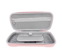 XUMIUZIY Compact Hard Protective Case, Portable Hard Shell Travel Bag with Pockets, for Rog Ally X 2024 RC72LA, for Rog Ally 2023 RC71L, for Claw A1M & Other Accessories (Light Red)
