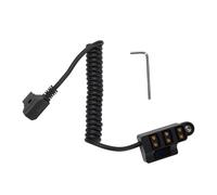 XUMIUZIY D-Tap Splitter Cable, D-Tap 1x3 Power Splitter Adapter with Voltage Display & 1/4 Mounting Screws, for V-Mount/Gold Mount Battery, Camera Cage, Video Transmission, Monitor