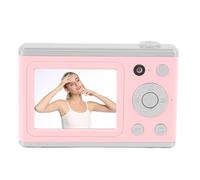 XUMIUZIY Digital Camera, 64MP 1080P Dual Lens Vlogging Camera with LED Fill Light Selfie Mirror, 2.4 Inch Color Display, 800mAh Battery, Filter Effects for Kids Teens Adult (Pink)