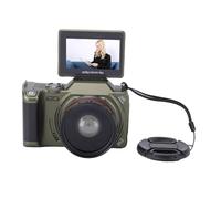 XUMIUZIY Digital Camera, 64MP 4K Video Camera with 3 Inch Flip Screen and 18X Digital Zoom, for Wide Angle and Macro Photography (Green)