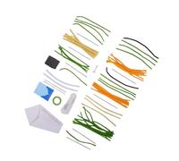 XUMIUZIY DIY Pipe Cleaners Craft Set Educational Chenille Stems Flower Kit with Vibrant Simulated Blooms for Children 3+ Building Confidence and Cognitive Development (Plush + Wire 2)