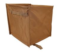 XUMIUZIY Durpe Line Storage Basket, 33l Light Capacity Large Capacity Oxford Fabric Outdoor Collapsible Trash Can for Travel to the Barbecue (Khaki)